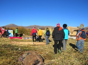 Visiting Uros Island